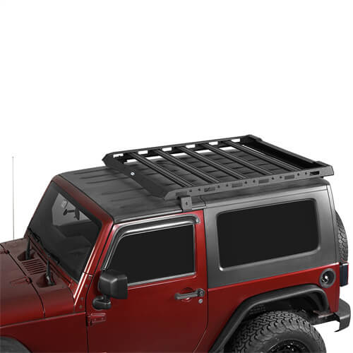 Jeep Wrangler JK Aluminum Luggage Rack Roof Rack 4x4 Jeep Parts - Hooke Road b2078 7