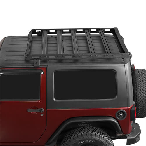 Jeep Wrangler JK Aluminum Luggage Rack Roof Rack 4x4 Jeep Parts - Hooke Road b2078 9