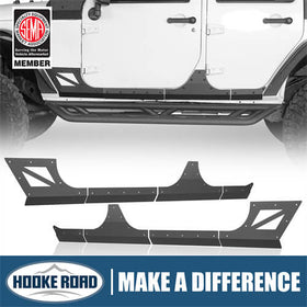 HookeRoad Jeep JK Body Armor Cladding for 2007-2018 Jeep Wrangler JK 4-Door b2045s 1