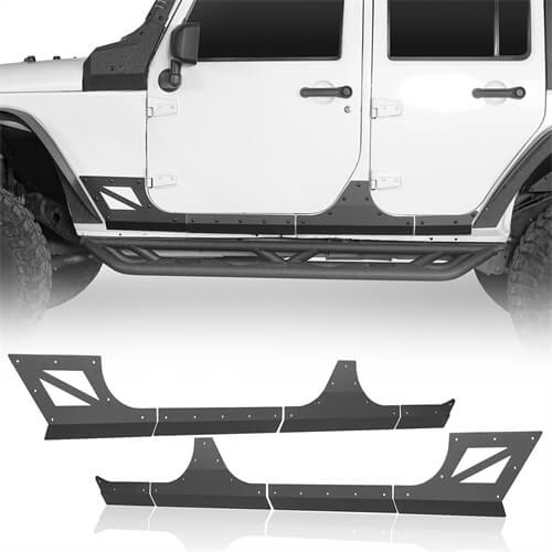 Load image into Gallery viewer, HookeRoad Jeep JK Body Armor Cladding for 2007-2018 Jeep Wrangler JK 4-Door b2045s 2
