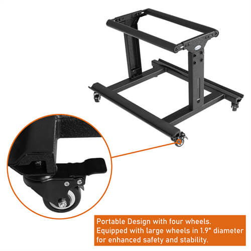 Door Storage Rack Cart Fits For 2 Doors 97-23 Jeep Wrangler TJ JK JL Gladiator JT & 21-23 Ford Bronco - HookeRoad b1033 15