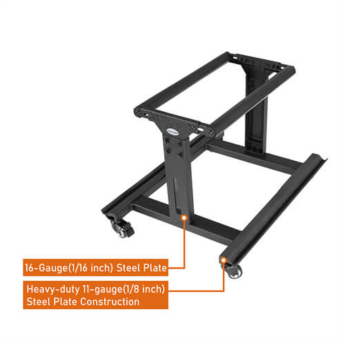 Door Storage Rack Cart Fits For 2 Doors 97-23 Jeep Wrangler TJ JK JL Gladiator JT & 21-23 Ford Bronco - HookeRoad b1033 18