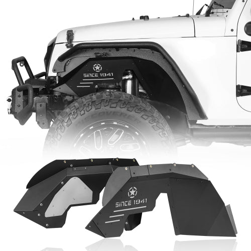 Load image into Gallery viewer, Hooke Road Jeep JK Front Inner Fender Liners for 2007-2018 Jeep Wrangler JK b2113s 2
