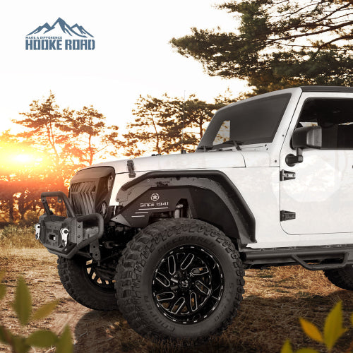 Load image into Gallery viewer, Hooke Road Jeep JK Front Inner Fender Liners for 2007-2018 Jeep Wrangler JK b2113s 7
