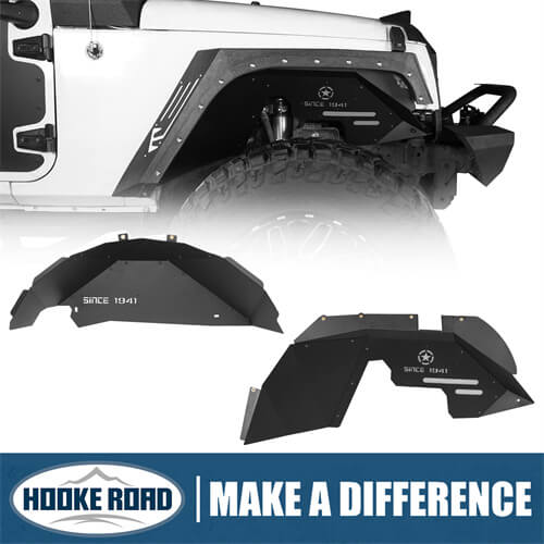 Load image into Gallery viewer, HookeRoad Jeep JK Front and Rear Inner Fender Liners for 2007-2018 Jeep Wrangler JK b20662068 1
