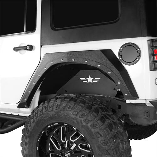 Load image into Gallery viewer, Rear Inner Fender Liners 4x4 wheel parts For 2007-2018 Jeep Wrangler JK - Hooke Road b2070s 5
