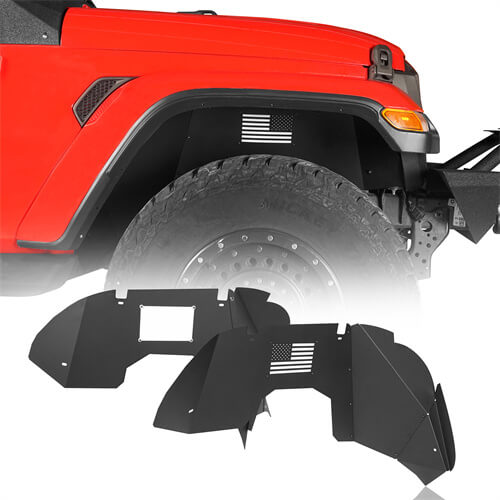HookeRoad Jeep JL Front Inner Fender Liners for 2018-2023 Jeep Wrangler JL b3039 2