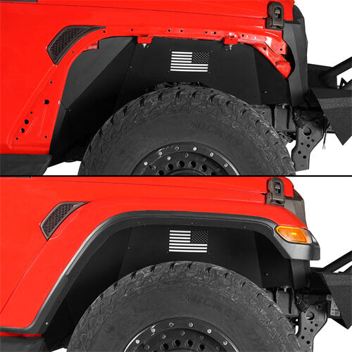 Load image into Gallery viewer, HookeRoad Jeep JL Front Inner Fender Liners for 2018-2023 Jeep Wrangler JL b3039 4
