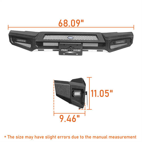 Load image into Gallery viewer, Jeep Wrangler JL Front Bumper Gladiator JT Front Bumper 4x4 Jeep Parts - Hooke Road b3065 15
