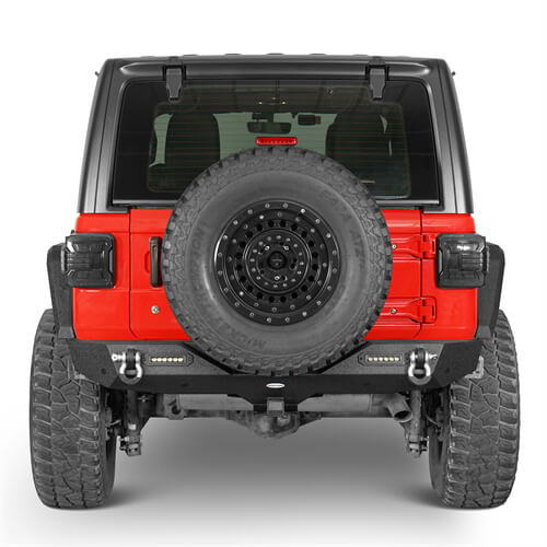 Load image into Gallery viewer, HookeRoad Jeep JL Mid Width Front Bumper &amp; Rear Bumper for 2018-2023 Jeep Wrangler JL b30033018s 10
