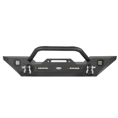Load image into Gallery viewer, HookeRoad Jeep JL Mid Width Front Bumper &amp; Rear Bumper for 2018-2023 Jeep Wrangler JL b30033018s 5
