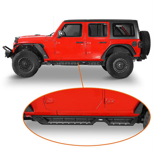 Load image into Gallery viewer, HookeRoad Jeep JL Side Steps Running Boards for 2018-2023 Jeep Wrangler JL b3045 3
