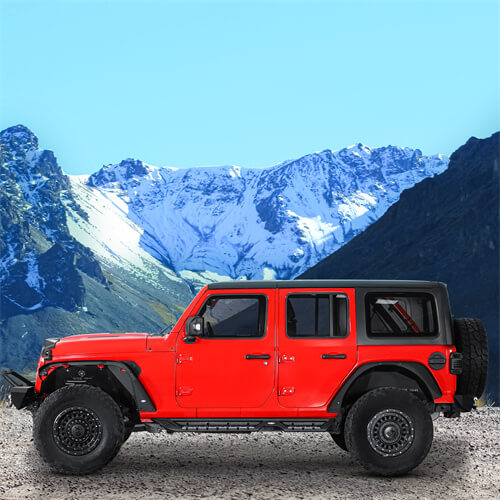 HookeRoad Jeep JL Side Steps Running Boards for 2018-2023 Jeep Wrangler JL b3045 4