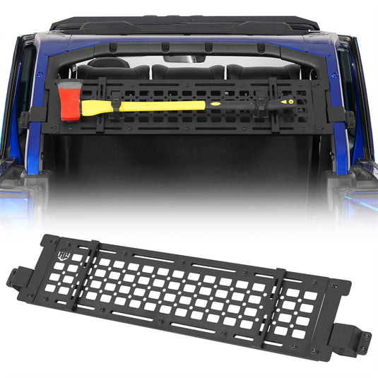  2018-2026 Jeep JL 4-Door Hardtop Trunk MOLLE Panel Utility Rack Hooke Road 1