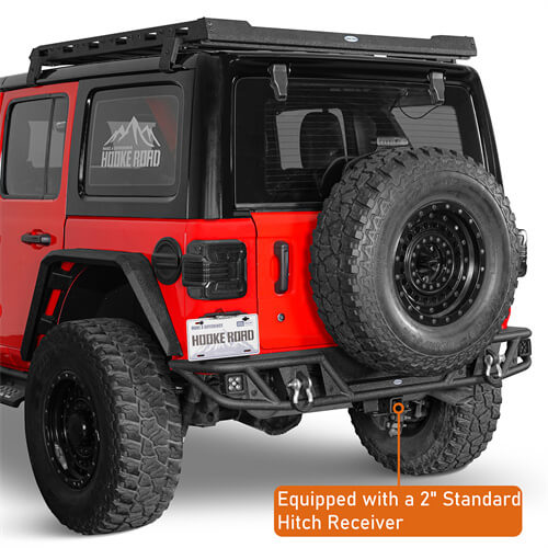 Load image into Gallery viewer, 2018-2024 Jeep Wrangler JL Rear Bumper Aftermarket Bumper 4x4 Jeep Parts - Hooke Road b3063s 11
