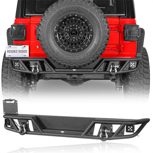 2018-2024 Jeep Wrangler JL Rear Bumper Aftermarket Bumper 4x4 Jeep Parts - Hooke Road b3063s 2