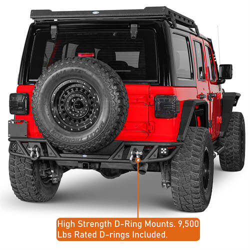 Load image into Gallery viewer, 2018-2024 Jeep Wrangler JL Rear Bumper Aftermarket Bumper 4x4 Jeep Parts - Hooke Road b3063s 9
