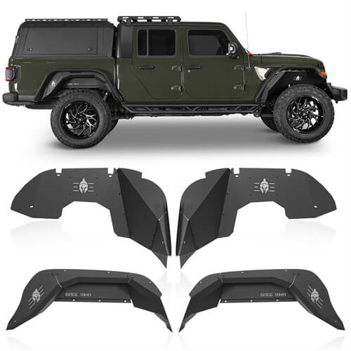 Load image into Gallery viewer, HookeRoad Jeep JT Front &amp; Rear Inner Fender Liners for 2020-2023 Jeep Gladiator JT b70127013s 2
