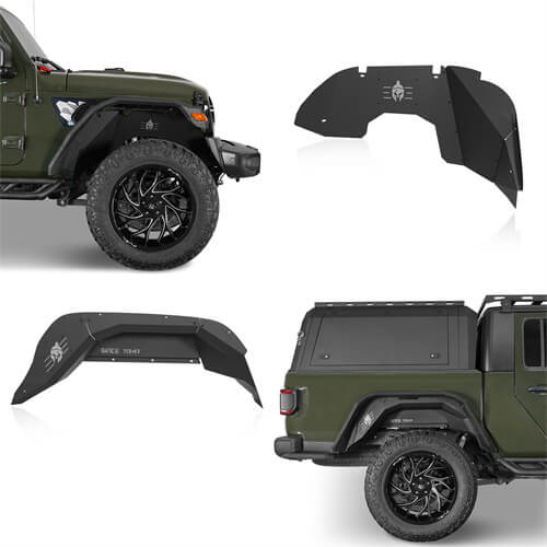 Load image into Gallery viewer, HookeRoad Jeep JT Front &amp; Rear Inner Fender Liners for 2020-2023 Jeep Gladiator JT b70127013s 3

