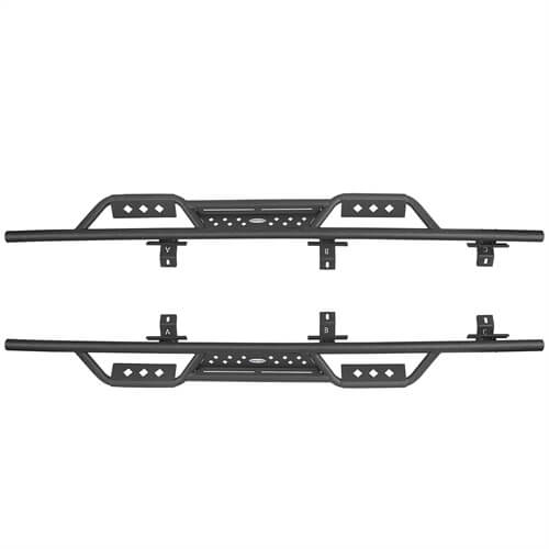 Load image into Gallery viewer, HookeRoad Jeep JT Side Steps Nerf Bars for 2020-2023 Jeep Gladiator  b7001-1s 8
