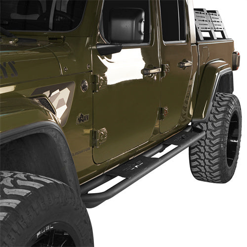 Load image into Gallery viewer, HookeRoad Jeep JT Side Steps &amp; Tubular Half Doors for 2020-2023 Jeep Gladiator 4-Door HookeRoad HE.3009+7002 6

