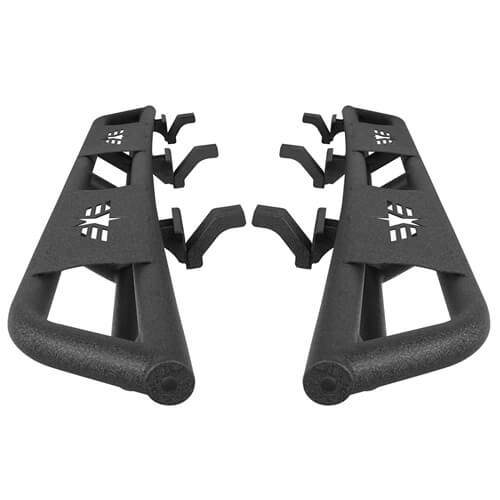 HookeRoad Jeep Gladiator Side Steps Star Tubular Running Bards for 2020-2023 Jeep Gladiator b7002s 7