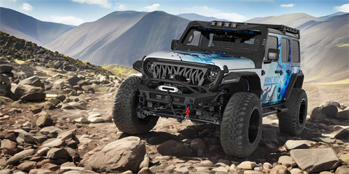 Hooke Road 2018-2025 Jeep Stubby Front Bumper for Wrangler JL & Gladiator JT b3089 10