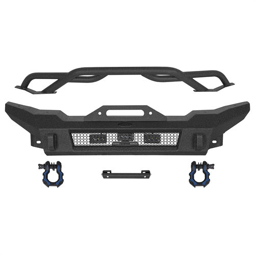 Load image into Gallery viewer, Hooke Road 2018-2025 Jeep Stubby Front Bumper for Wrangler JL &amp; Gladiator JT b3089 5
