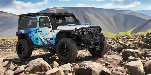Load image into Gallery viewer, Hooke Road 2018-2025 Jeep Stubby Front Bumper for Wrangler JL &amp; Gladiator JT b3089 9
