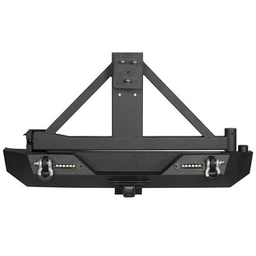 Load image into Gallery viewer, HookeRoad Jeep TJ Front &amp; Rear Bumper Combo for 1987-2006 Jeep Wrangler TJ YJ b10101013 5
