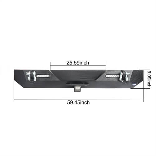 Load image into Gallery viewer, HookeRoad Jeep TJ Stinger Front Bumper &amp; Rear Bumper Combo for 1987-2006 Jeep Wrangler TJ YJ b10091013 8
