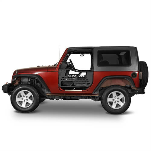 Load image into Gallery viewer, HookeRoad Jeep 2 Door Tube Doors Off Road Tubular doors for 2007-2018 Jeep Wrangler JK JKU b2016a 3
