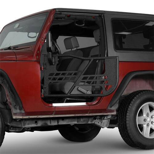 Load image into Gallery viewer, HookeRoad Jeep 2 Door Tube Doors Off Road Tubular doors for 2007-2018 Jeep Wrangler JK JKU b2016a 5
