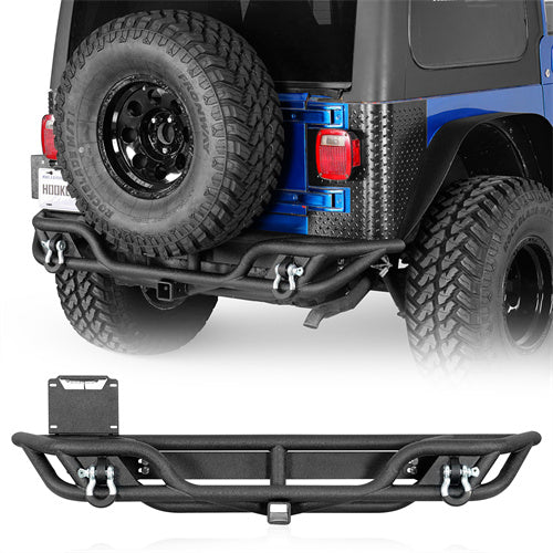 Jeep Tubular Rear Bumper for 1997-2006 Jeep Wrangler TJ- Hooke Road ...