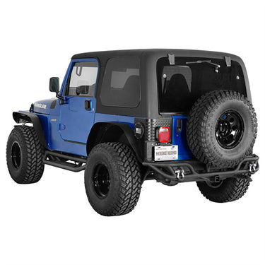 Jeep Tubular Rear Bumper for 1997-2006 Jeep Wrangler TJ- Hooke Road ...