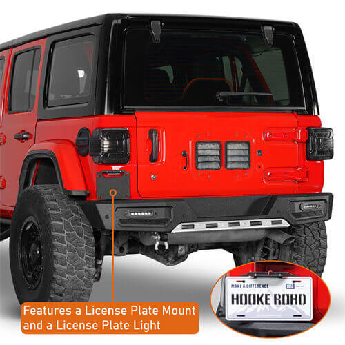 2018-2024 Jeep Wrangler JL Rear Bumper Aftermarket Bumper 4x4 Parts - Hooke Road b3066 10