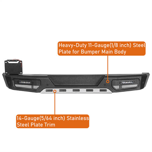 Load image into Gallery viewer, 2018-2024 Jeep Wrangler JL Rear Bumper Aftermarket Bumper 4x4 Parts - Hooke Road b3066 12
