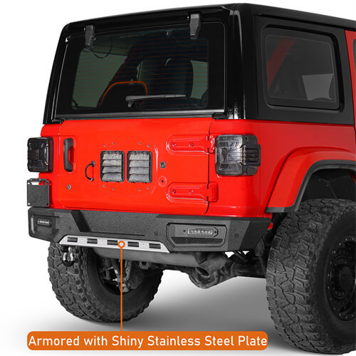 2018-2024 Jeep Wrangler JL Rear Bumper Aftermarket Bumper 4x4 Parts - Hooke Road b3066 8