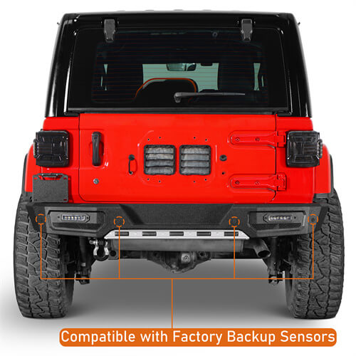 2018-2024 Jeep Wrangler JL Rear Bumper Aftermarket Bumper 4x4 Parts - Hooke Road b3066 9