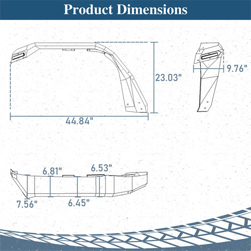 Load image into Gallery viewer, 2018-2025 Jeep Wrangler JL Fender &amp; Fender Liners Combo Hooke Road 4
