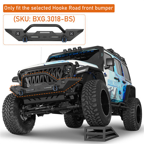 Load image into Gallery viewer, Hooke Road 2018-2025 Jeep Wrangler JL &amp; Gladiator JT Front Skid Plate b3097s 1

