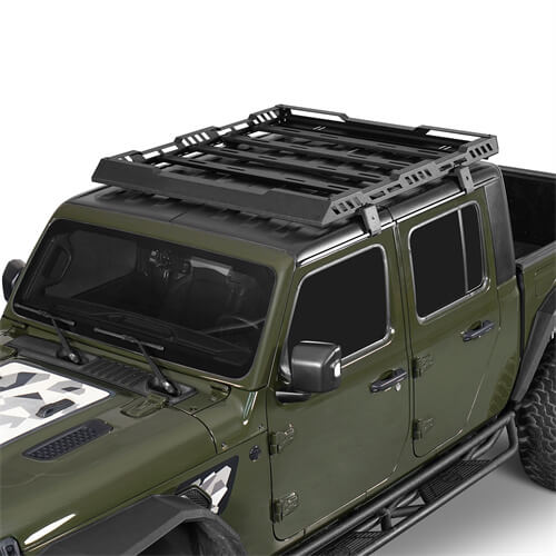 HR Hard Top Roof Rack Cargo for 18-23 Jeep Wrangler JL 4 Door & Gladiator JT-  Hooke Road b3035s 14