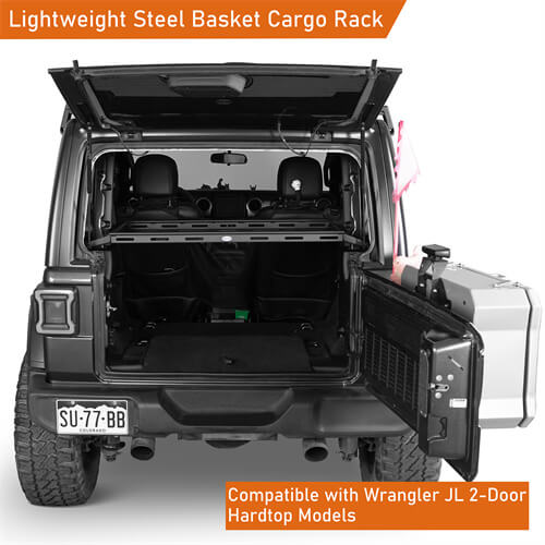 2018-2024 Jeep Wrangler JL Interior Cargo Rack 4x4 Jeep Parts - Hooke Road b3061s 12