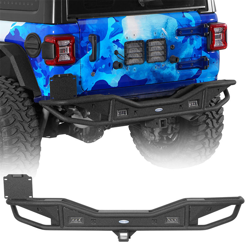 Load image into Gallery viewer, Hooke Road 2018-2026 Jeep Wrangler JL Rear Bumper w/ Hitch Receiver b3099 1
