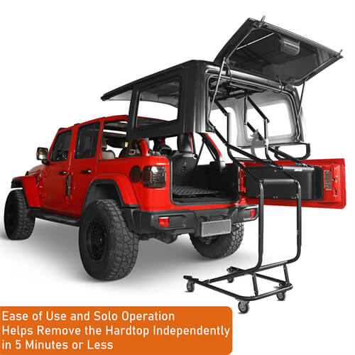 Hooke Road Hardtop Removal Lift Cart for Jeep Wrangler TJ & JK & JL & Ford Bronco 4-Door M10060 6