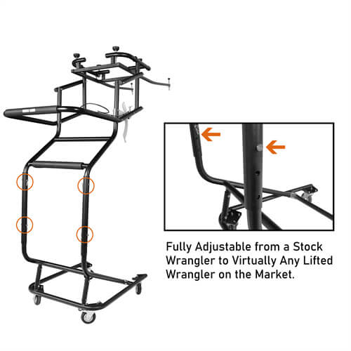 Load image into Gallery viewer, Hooke Road Hardtop Removal Lift Cart for Jeep Wrangler TJ &amp; JK &amp; JL &amp; Ford Bronco 4-Door M10060 8
