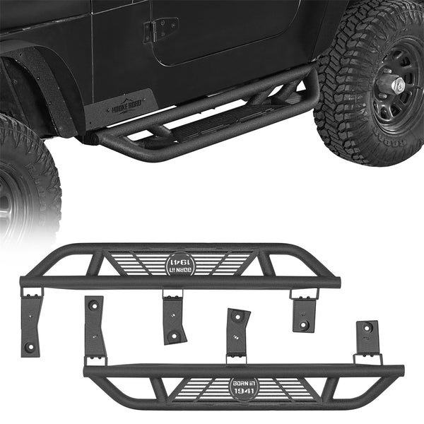 Jeep YJ Tubular Side Step Bars for 1987-1995 Jeep Wrangler YJ