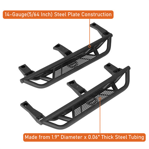 FOR 87-06 JEEP WRANGLER TJ/TJU/LJ SUV BLACK 3" SIDE STEP NERF BAR RUNNING BOARD
