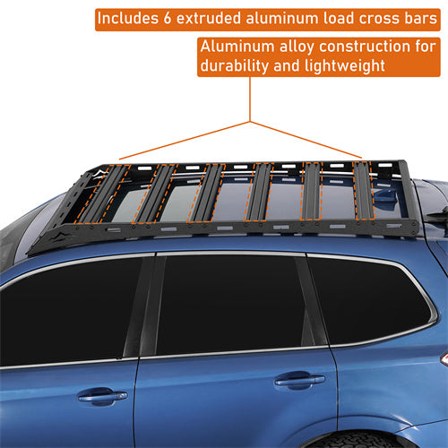 Hooke Road Lightweight Aluminum Roof Rack for 2014-2018 Subaru Forester b4730s 8