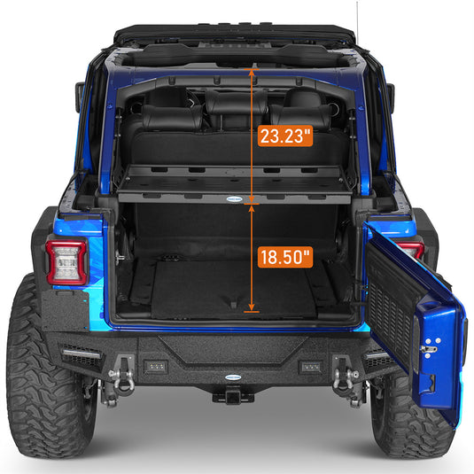 33lbs Interior Cargo Carrier Jeep Wrangler JL 18-26 4-Door Hardtop Hooke Road b3109 5